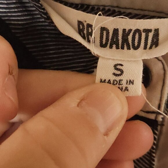 BB Dakota Black White Check Blouse Small - Picture 4 of 6